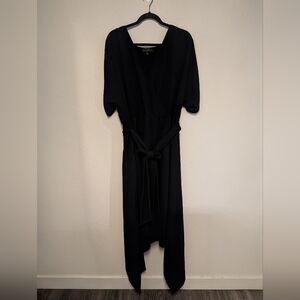 Elegant Black Wrap Dress